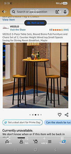 Vecelo piece round counter - 3-piece,