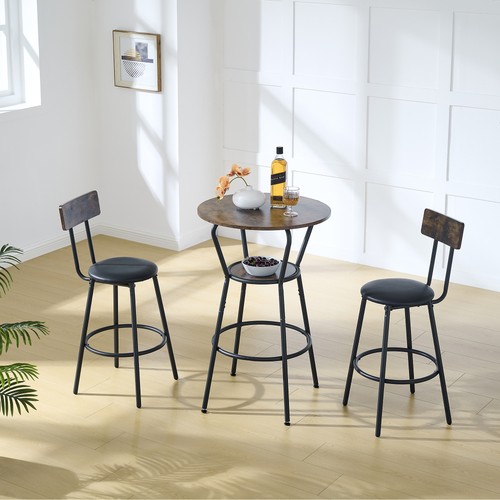 Round bar table stool set - round, &