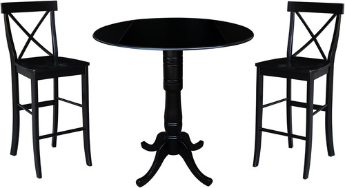 Round bar height table set - bar,