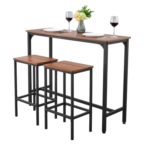 3pcs bar table - 3pcs, set,47",rounded