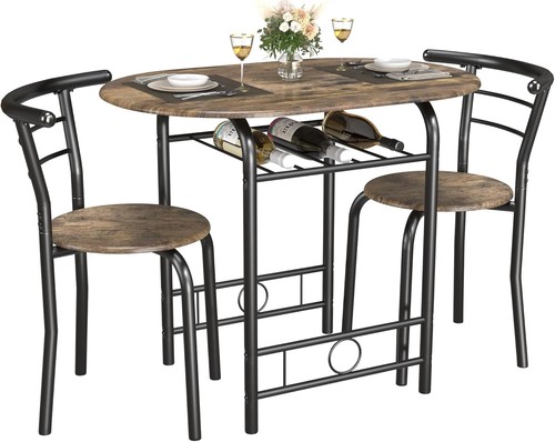 Piece wooden round table - table, &