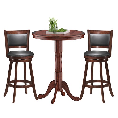 Costway 3pcs pub table set - pub, 30"