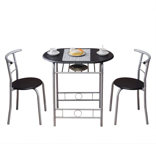 3pc round dining set - set, wooden