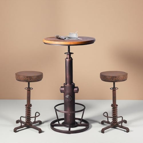 Industrial bar table set - 3, pc